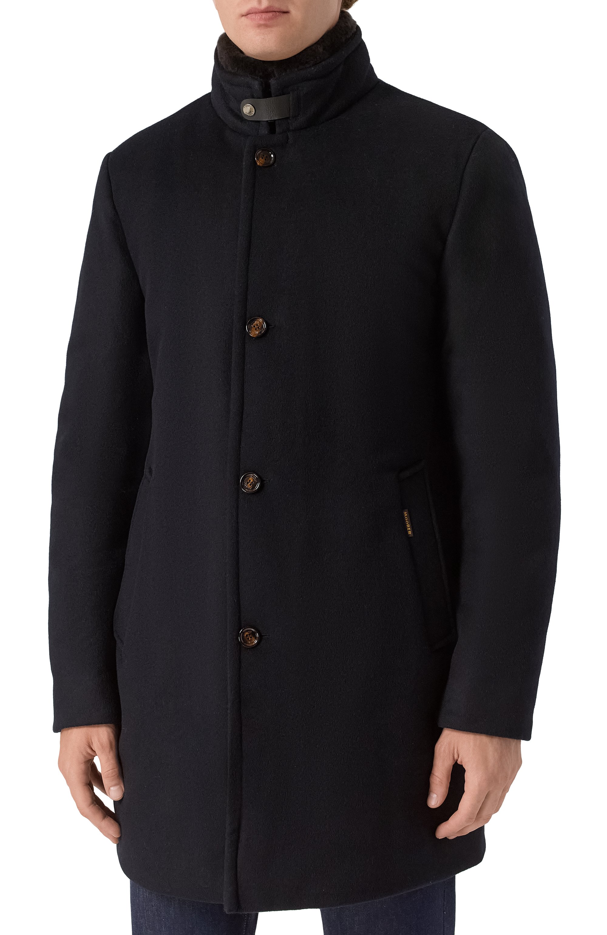 Пальто bond-fur-le с меховым воротником MOORER, арт. B0ND-FUR/LE, фото 3