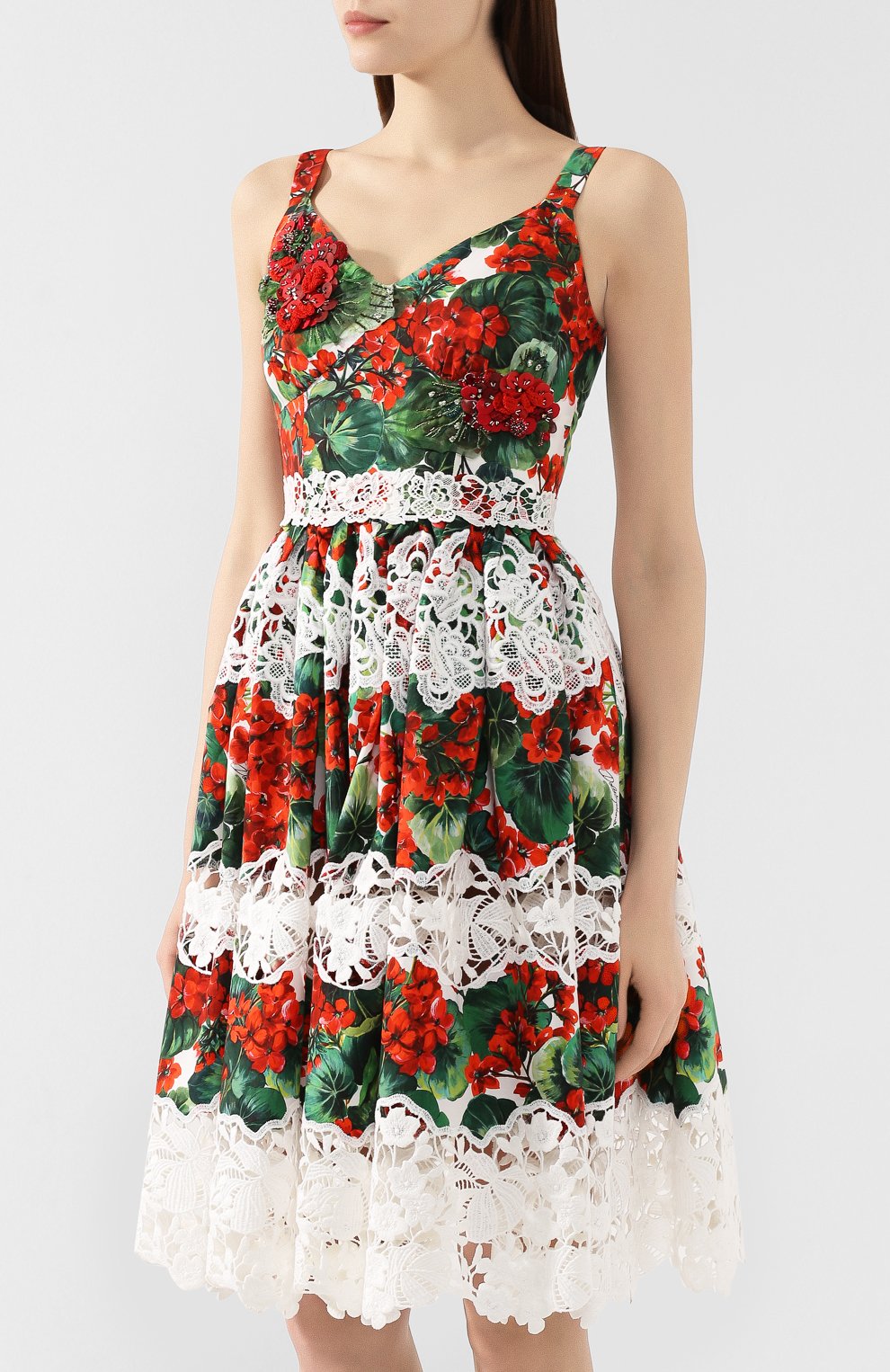 Хлопковое  платье DOLCE & GABBANA, арт. F6C3QZ/FGMEJ, фото 3