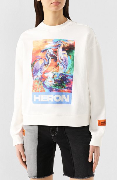 Хлопковый свитшот HERON PRESTON, арт. HWBA003R208960130188, фото 3
