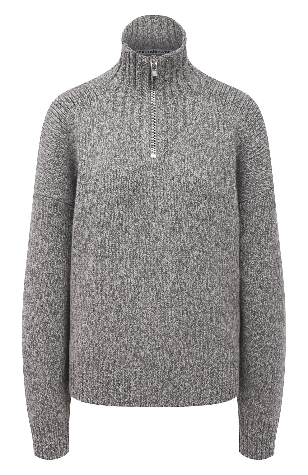 Шерстяной свитер ALEXANDER WANG серого цвета по цене 97900 руб., арт. 1KC4211005, фото 1 Шерстяной свитер ALEXANDER WANG, арт. 1KC4211005, фото 1