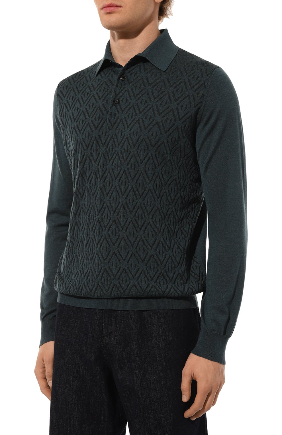 Поло из шерсти и шелка ZILLI, арт. KBP001M0230VRHB00, фото 3