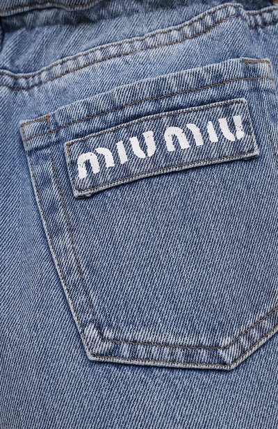 Джинсовые шорты MIU MIU, арт. GWP343-1SXP-F0013, фото 5