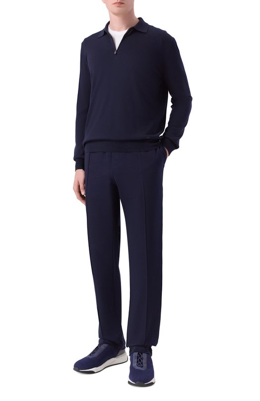 Хлопковые брюки Capobianco 19M702.TS00. Синий  19M702.TS00. Фото 2