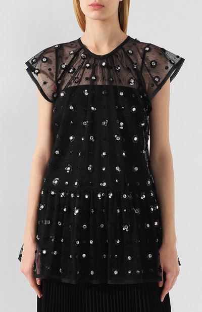 Топ с декоративной отделкой REDVALENTINO, арт. RR3AA00L/CRN, фото 3