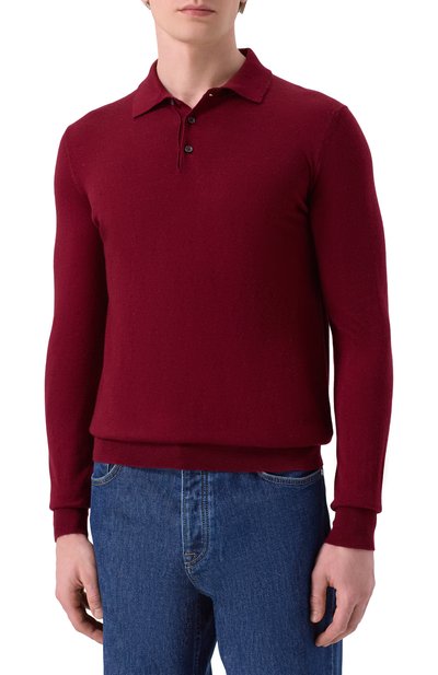 Поло из кашемира и шелка ANDREA CAMPAGNA, арт. M5625-1531, фото 3