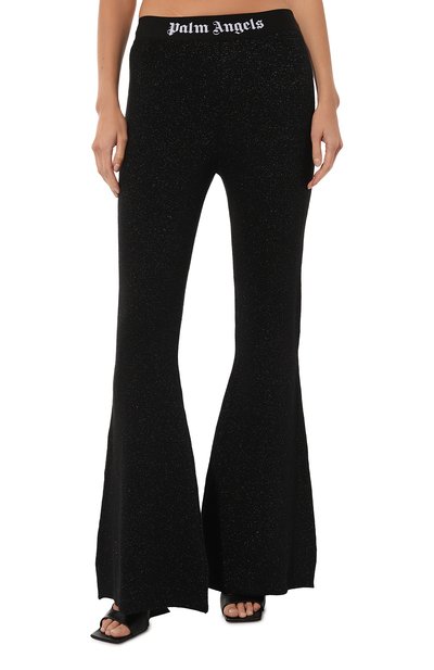 Брюки из вискозы и шерсти PALM ANGELS, арт. PWHG021F24KNI001, фото 3