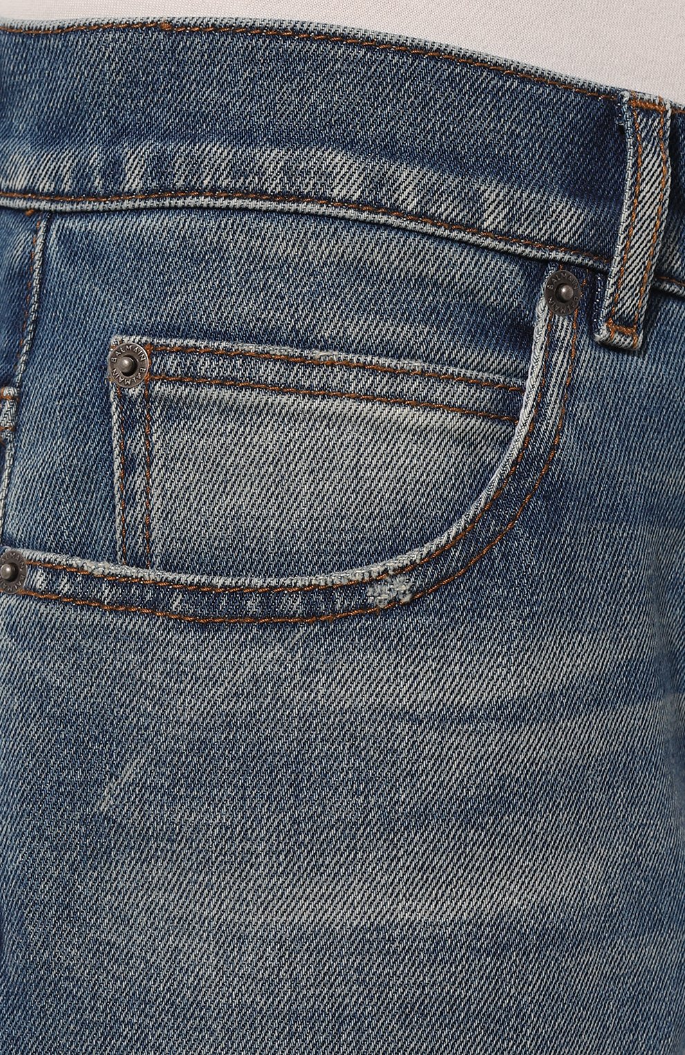 Джинсы BALMAIN синего цвета по цене 87650 руб., арт. BH1MG000DD64, фото 5 Джинсы BALMAIN, арт. BH1MG000DD64, фото 5