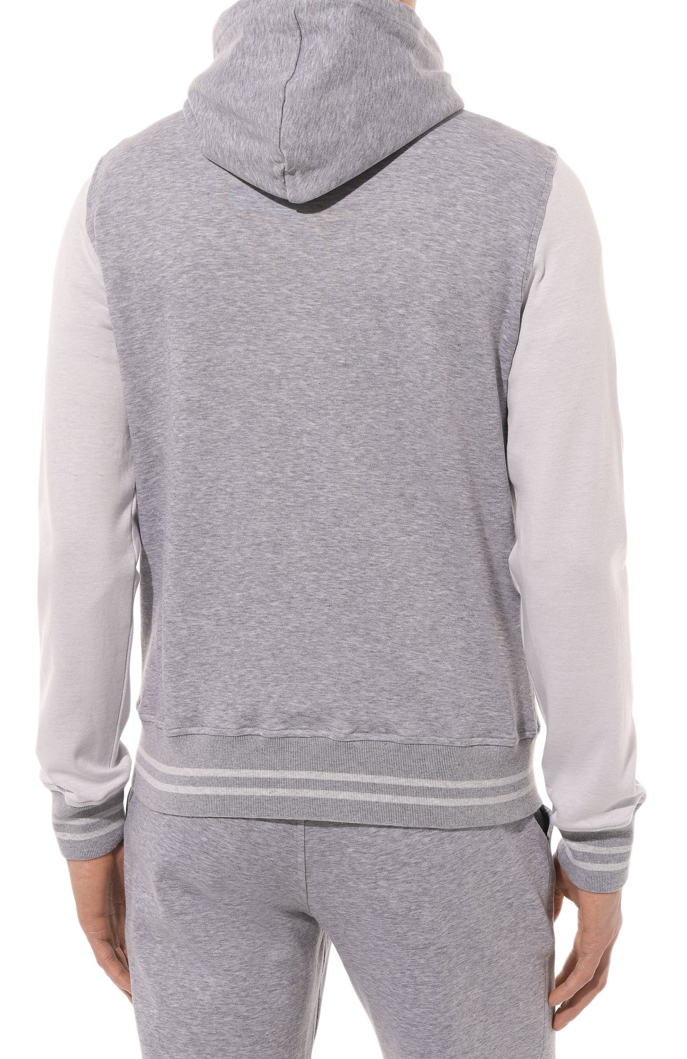 Хлопковый спортивный костюм CAPOBIANCO светло-серого цвета по цене 110000 руб., арт. 14MT03.TS00, фото 3 Хлопковый спортивный костюм CAPOBIANCO, арт. 14MT03.TS00, фото 3