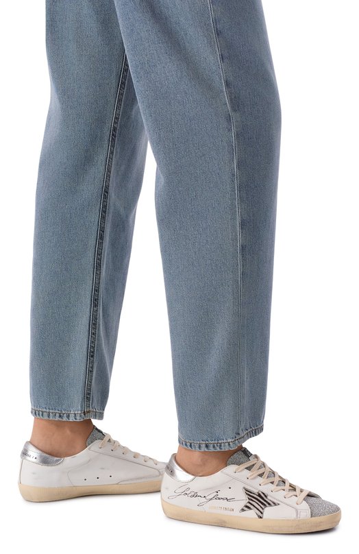 Комбинированные кеды Super-Star Golden Goose Deluxe Brand GWF00101.F004661 Белый  GWF00101.F004661 Фото 2