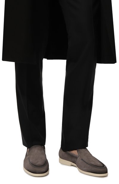 Замшевые лоферы malibu SANTONI, арт. MGAG18777TICSSG5G77, фото 3