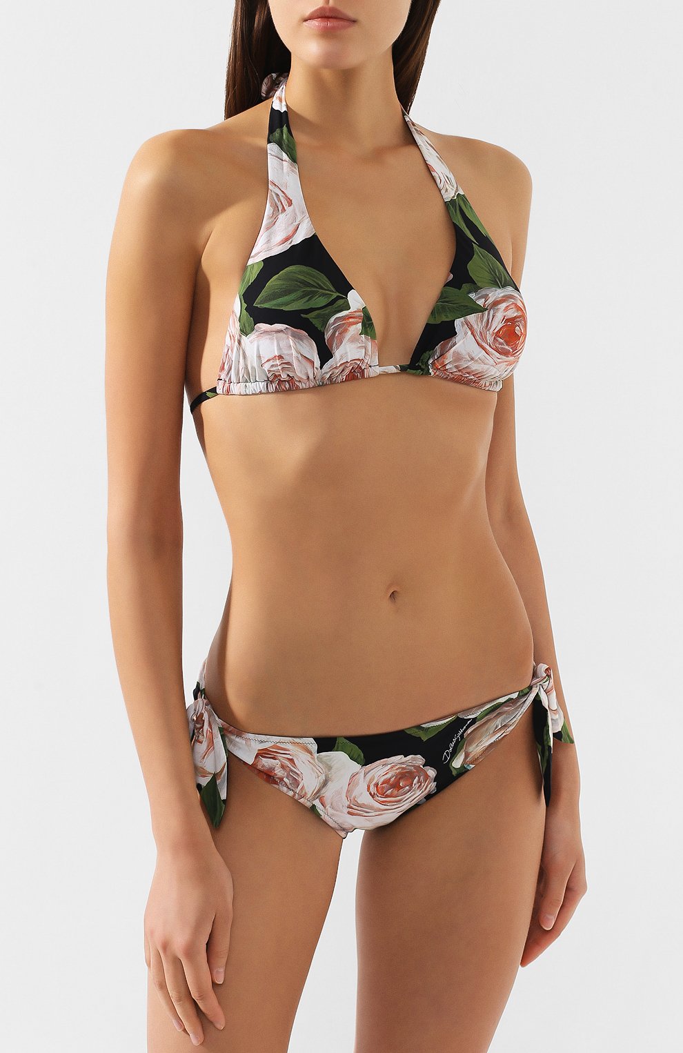 Бра с принтом DOLCE & GABBANA черного цвета по цене 33350 руб., арт. 01A01J/FSG05, фото 2 Бра с принтом DOLCE & GABBANA, арт. 01A01J/FSG05, фото 2