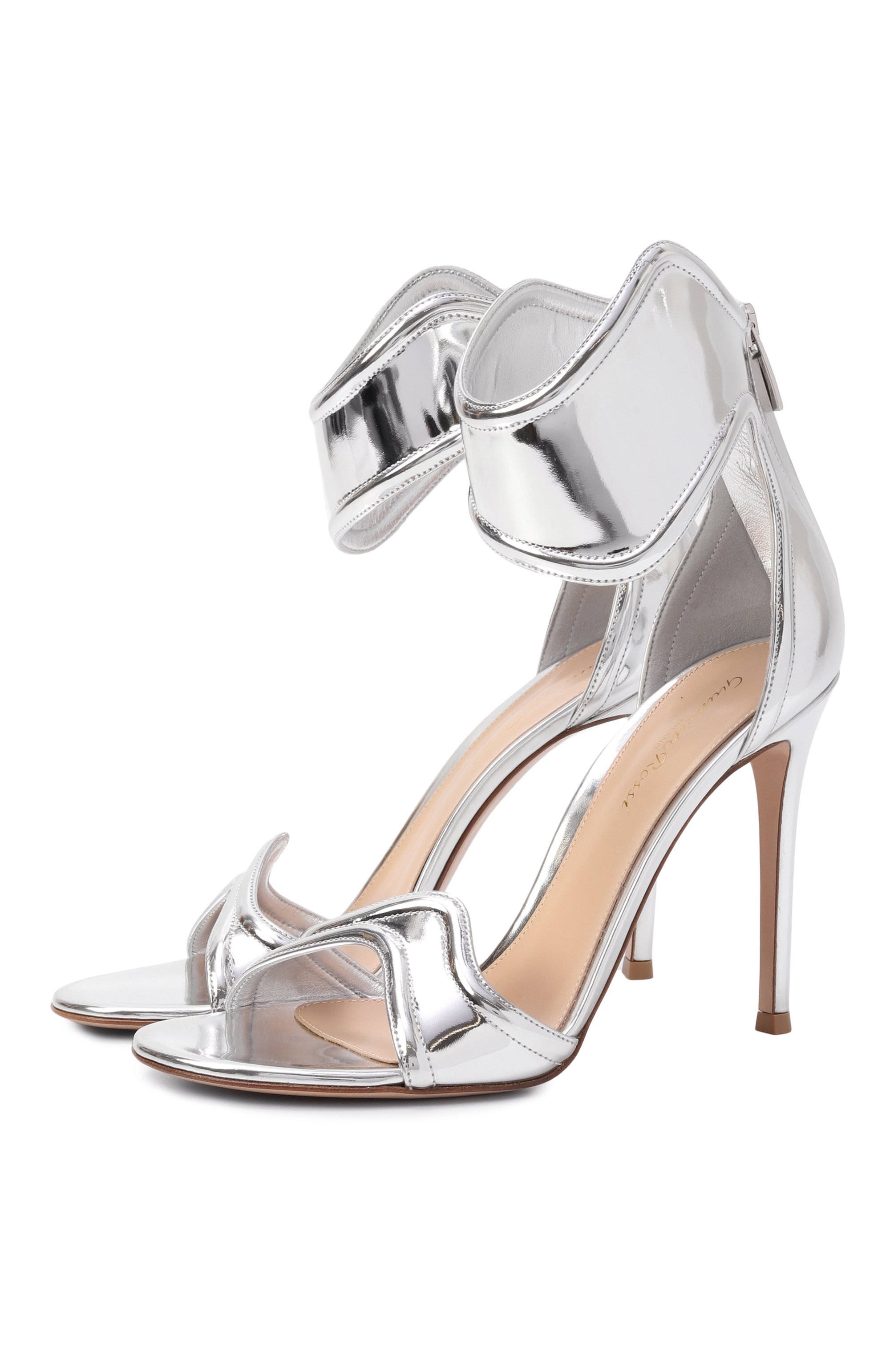 Кожаные босоножки lucrezia GIANVITO ROSSI, арт. 0FFWHITE.G6/WG_17/05.15RIC.METARGE, фото 1