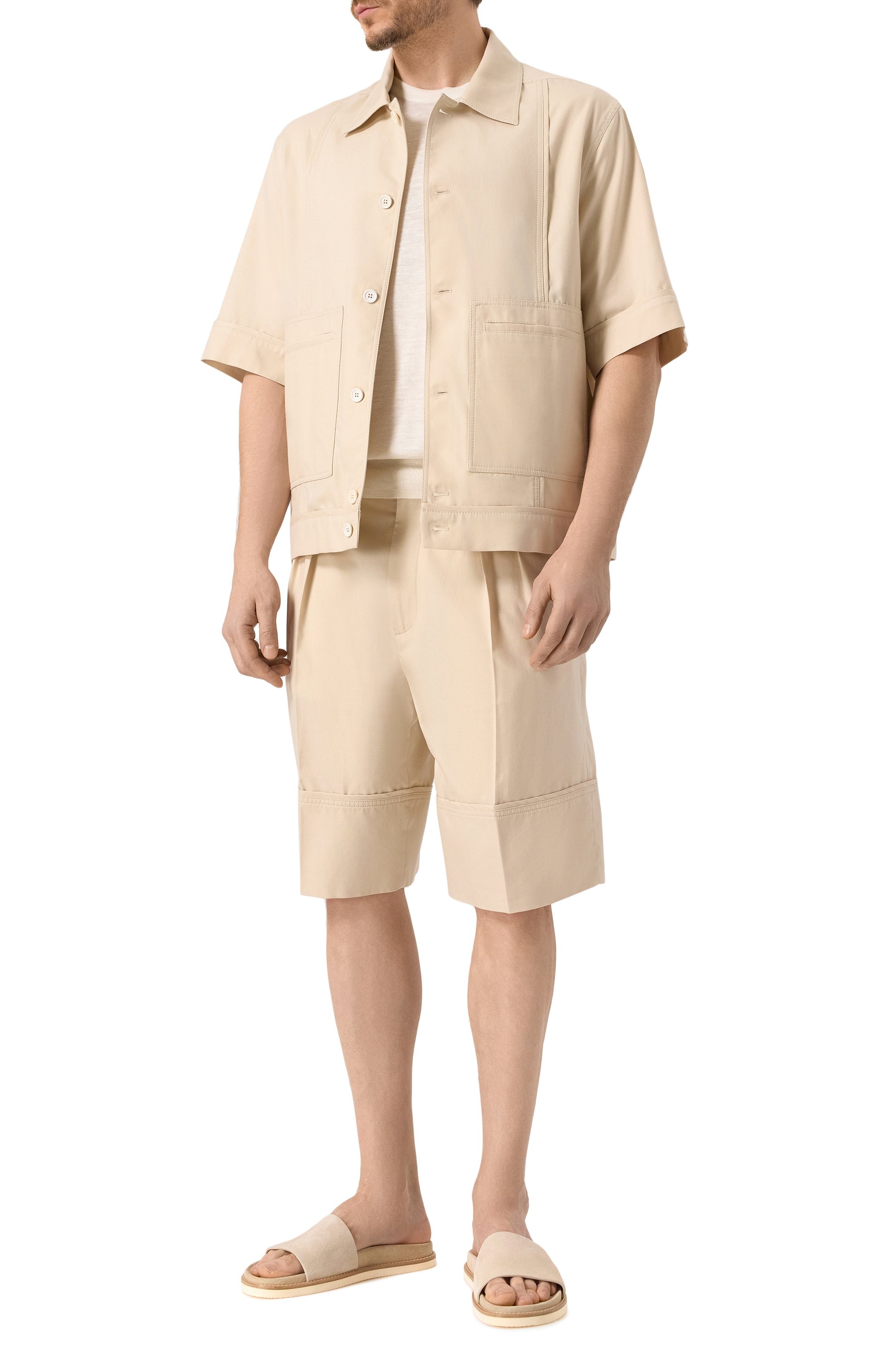 Шорты из хлопка и шелка MVST, арт. 25E/X1P/0/D041/0207, фото 2