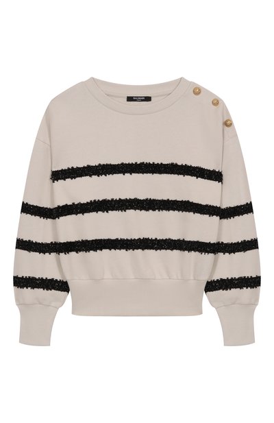 Хлопковый свитшот BALMAIN, арт. BX4A20