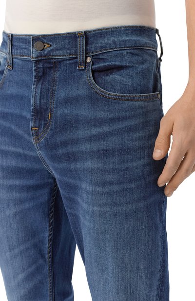 Джинсы slimmy 7 FOR ALL MANKIND темно-синего цвета по цене 29150 руб., арт. 7TB00C42-1VR, фото 5 Джинсы slimmy 7 FOR ALL MANKIND, арт. 7TB00C42-1VR, фото 5