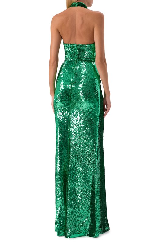Платье с отделкой пайетками Zuhair Murad PDR25043/EMSE013 Зелёный  PDR25043/EMSE013 Фото 3