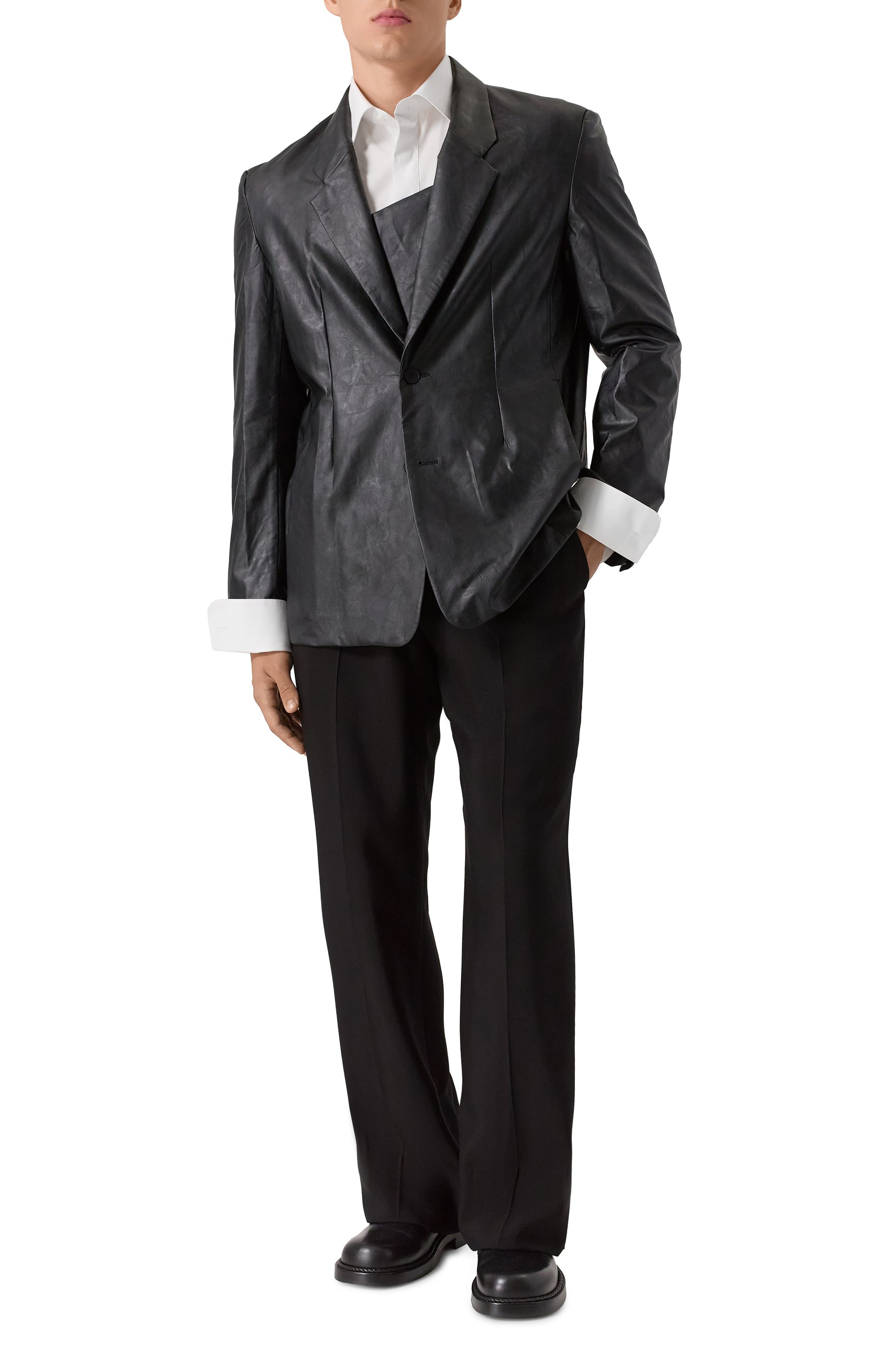 Пиджак из экокожи attachment x vein ATTACHMENT, арт. VG51-314, фото 2