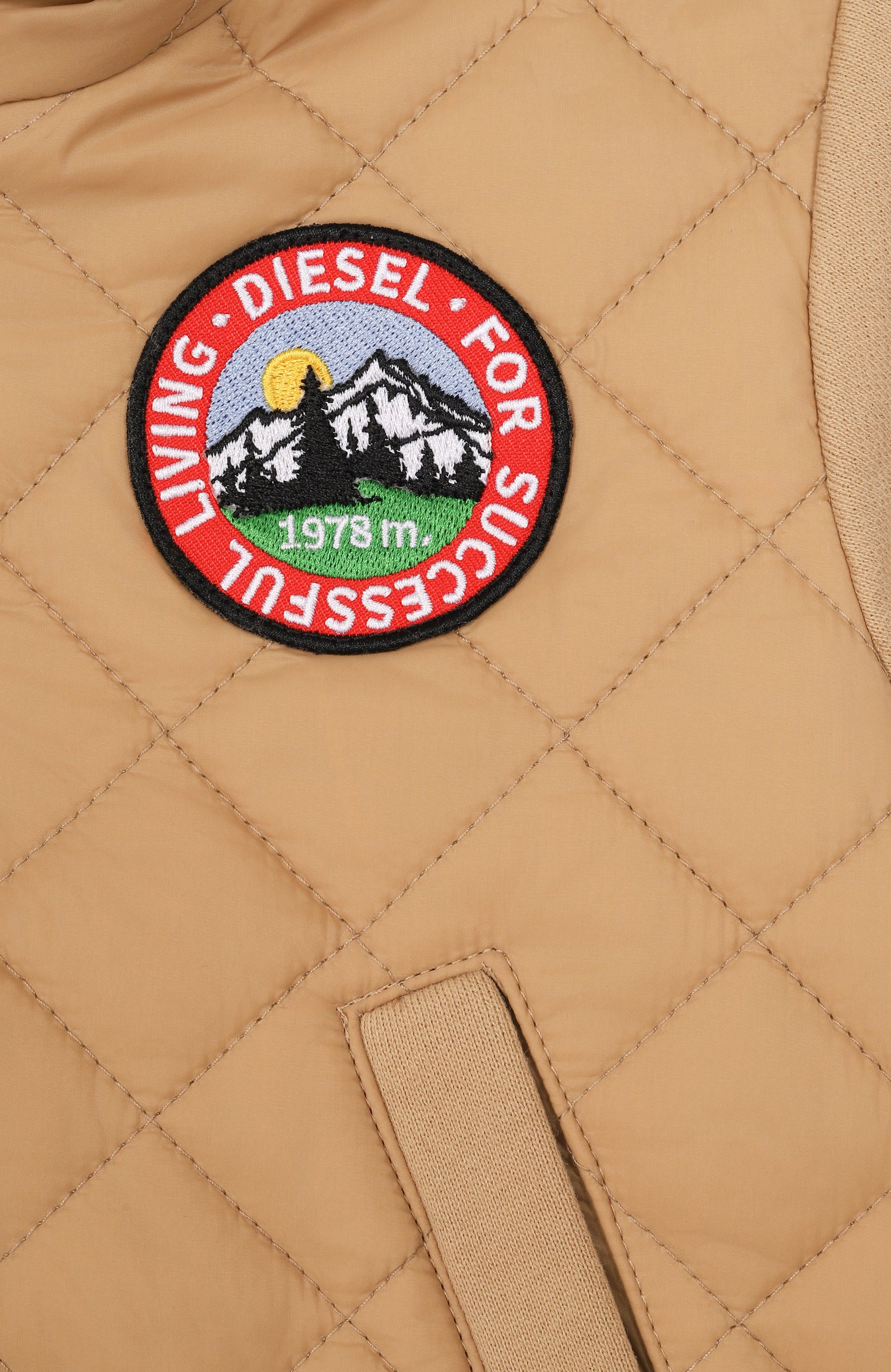 Хлопковая толстовка DIESEL бежевого цвета по цене 13300 руб., арт. K00871/KYA03, фото 3 Хлопковая толстовка DIESEL, арт. K00871/KYA03, фото 3