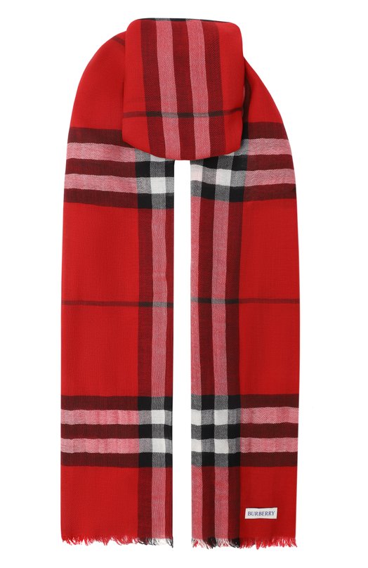 Шерстяной шарф Burberry 8112464 Красный 8112464
