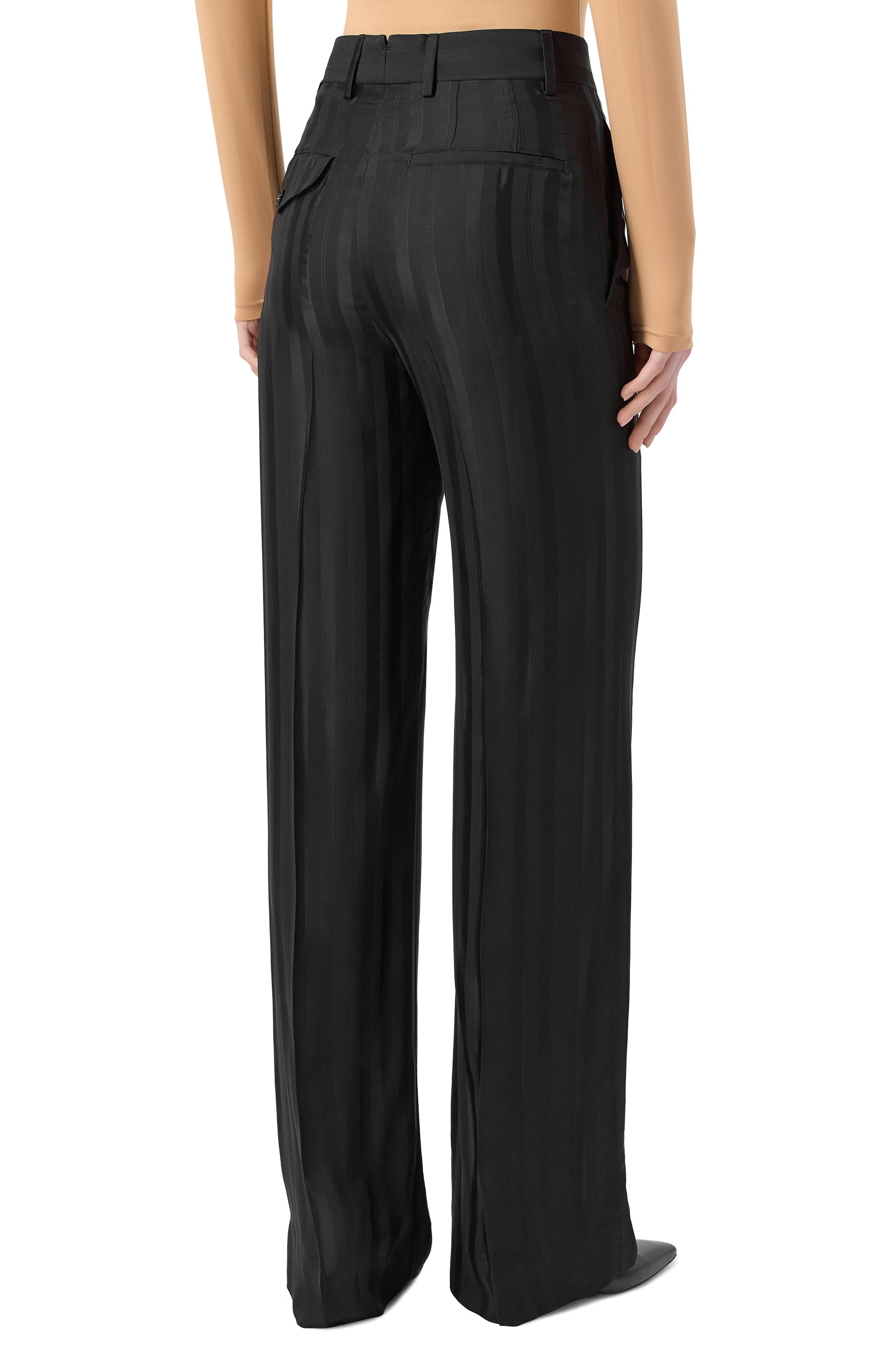 Брюки из вискозы ANN DEMEULEMEESTER черного цвета по цене 113000 руб., арт. B0011423/FA564, фото 4 Брюки из вискозы ANN DEMEULEMEESTER, арт. B0011423/FA564, фото 4