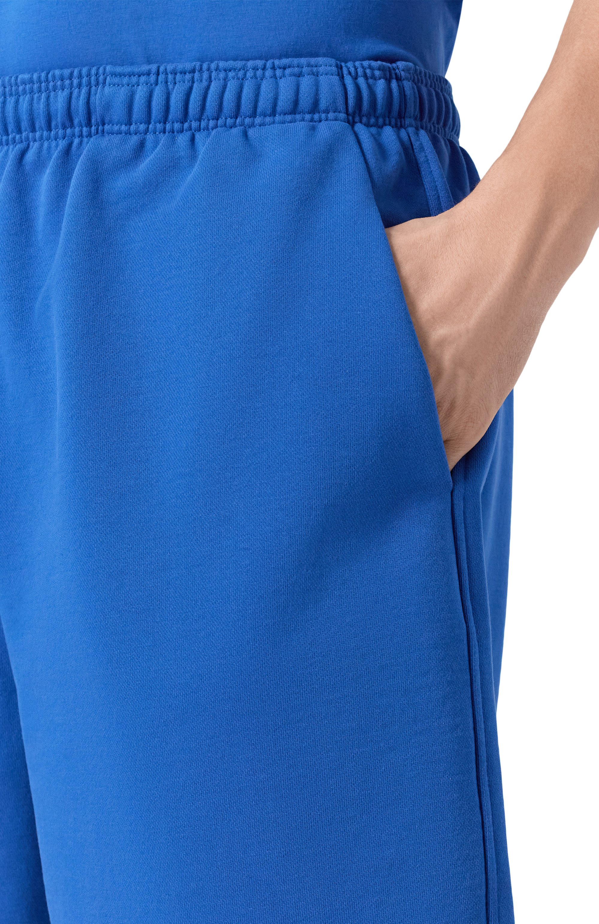 Хлопковые шорты VETEMENTS синего цвета по цене 69950 руб., арт. ME76SS257A/1200 LIGHT JERSEY, фото 5 Хлопковые шорты VETEMENTS, арт. ME76SS257A/1200 LIGHT JERSEY, фото 5