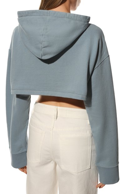 Хлопковое худи ERIKA CAVALLINI голубого цвета по цене 20600 руб., арт. W2/P/P2WW30, фото 4 Хлопковое худи ERIKA CAVALLINI, арт. W2/P/P2WW30, фото 4