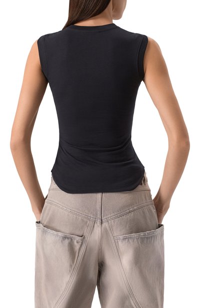 Хлопковая майка THE ATTICO, арт. 250WCN00003/JJJ025AA, фото 4