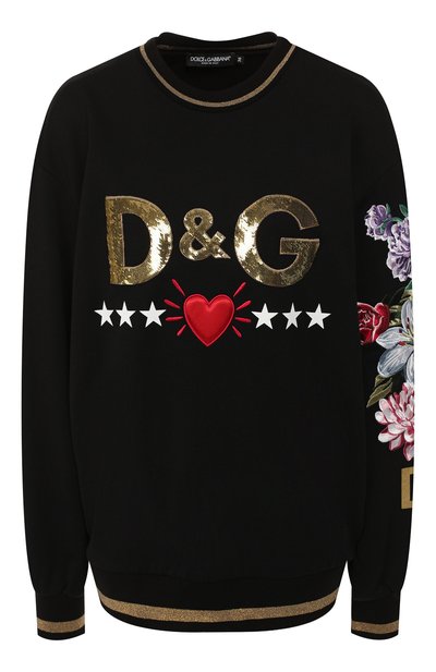 Женский хлопковый свитшот DOLCE & GABBANA, арт. F9E30Z/G7TBG