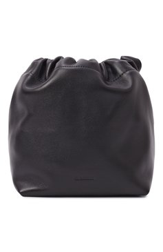 Женская сумка dumpling JIL SANDER черного цвета, арт. J07WG0027/P7365 | Фото 1 (Размер: small; Материал сплава: Проставлено; Драгоценные камни: Проставлено; Материал: Натуральная кожа)
