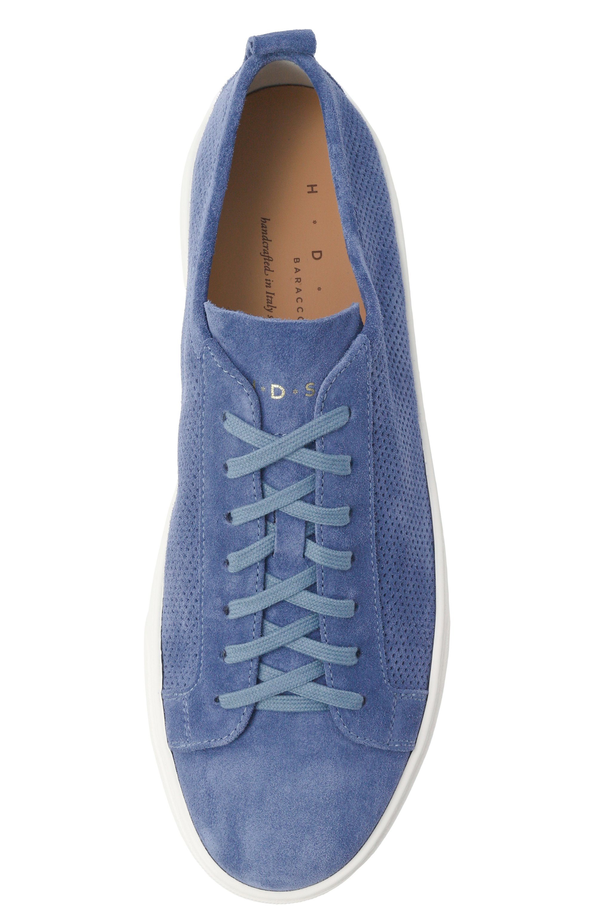 Замшевые кеды H`D`S`N BARACCO голубого цвета по цене 48750 руб., арт. R0NNY.S.45*, фото 5 Замшевые кеды H`D`S`N BARACCO, арт. R0NNY.S.45*, фото 5