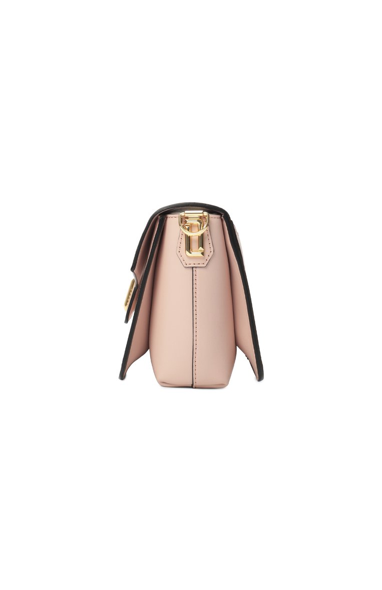 Женская сумка angèle medium LANCEL светло-розового цвета, арт. A13149 | Фото 4 (Драгоценные камни: Проставлено; Размер: medium; Ремень/цепочка: На ремешке; Материал сплава: Проставлено; Материал: Натуральная кожа)