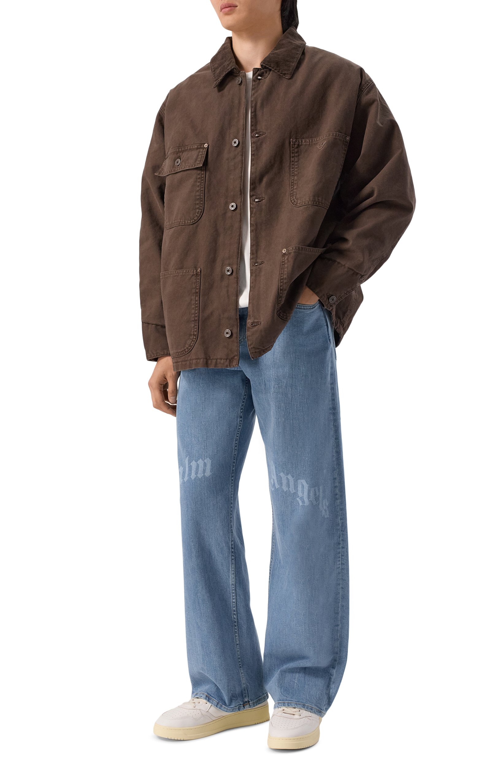 Джинсы PALM ANGELS голубого цвета по цене 49950 руб., арт. PAMYA001DN003, фото 2 Джинсы PALM ANGELS, арт. PAMYA001DN003, фото 2