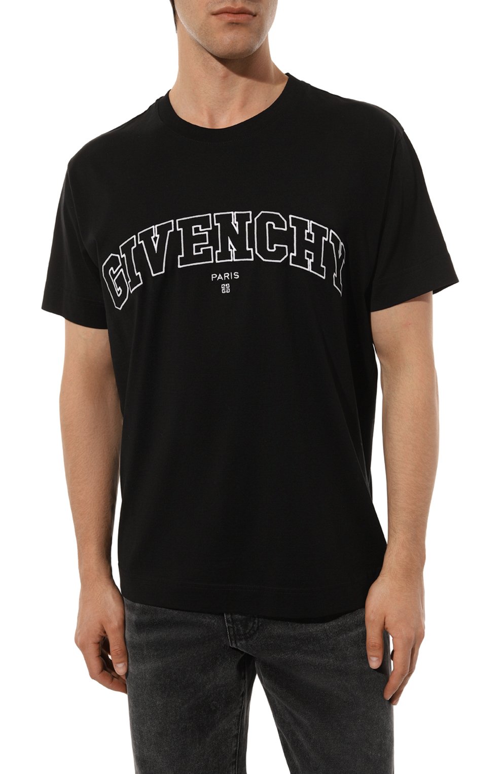 Хлопковая футболка GIVENCHY, арт. BM71CW3Y6B, фото 3