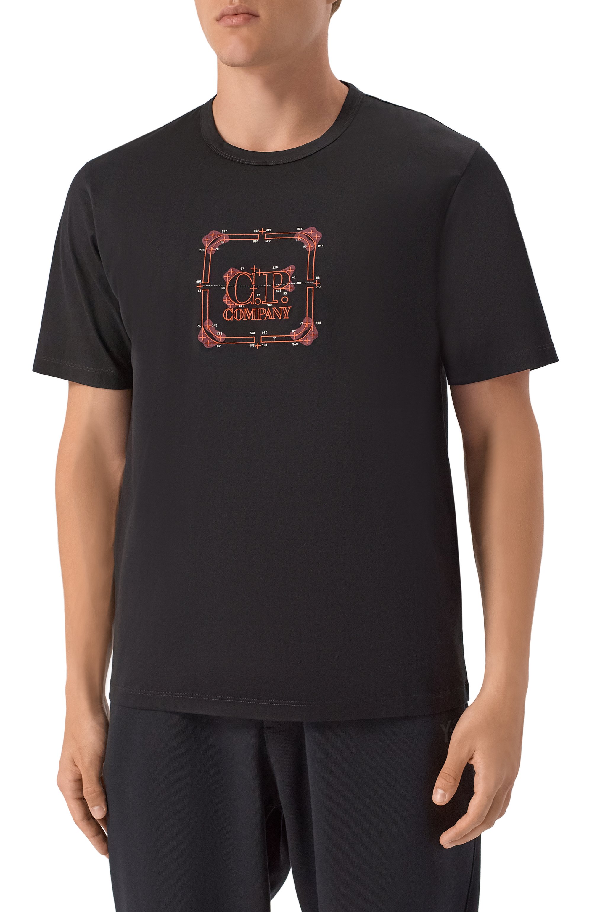 Хлопковая футболка C.P. COMPANY, арт. 19CLTS055A006370W, фото 3