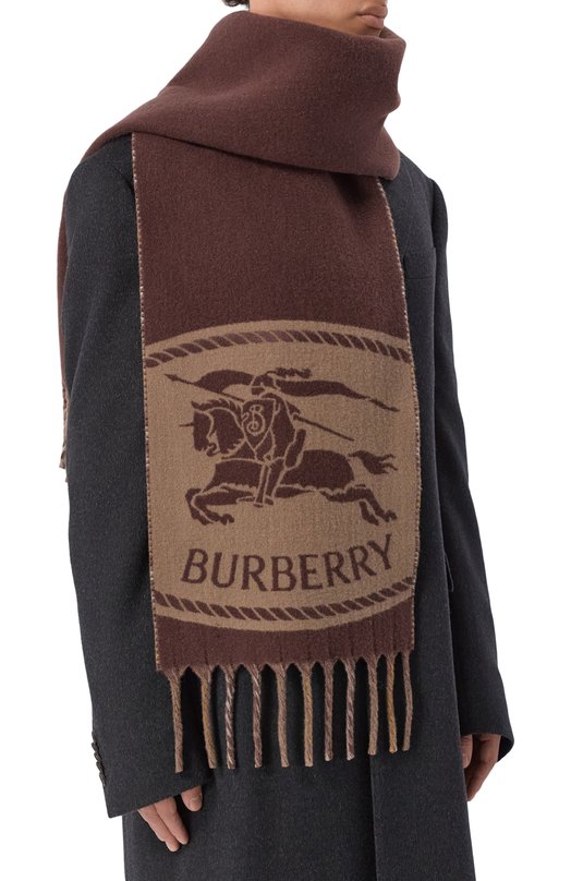 Кашемировый шарф Burberry 8109747 Коричневый  8109747 Фото 2