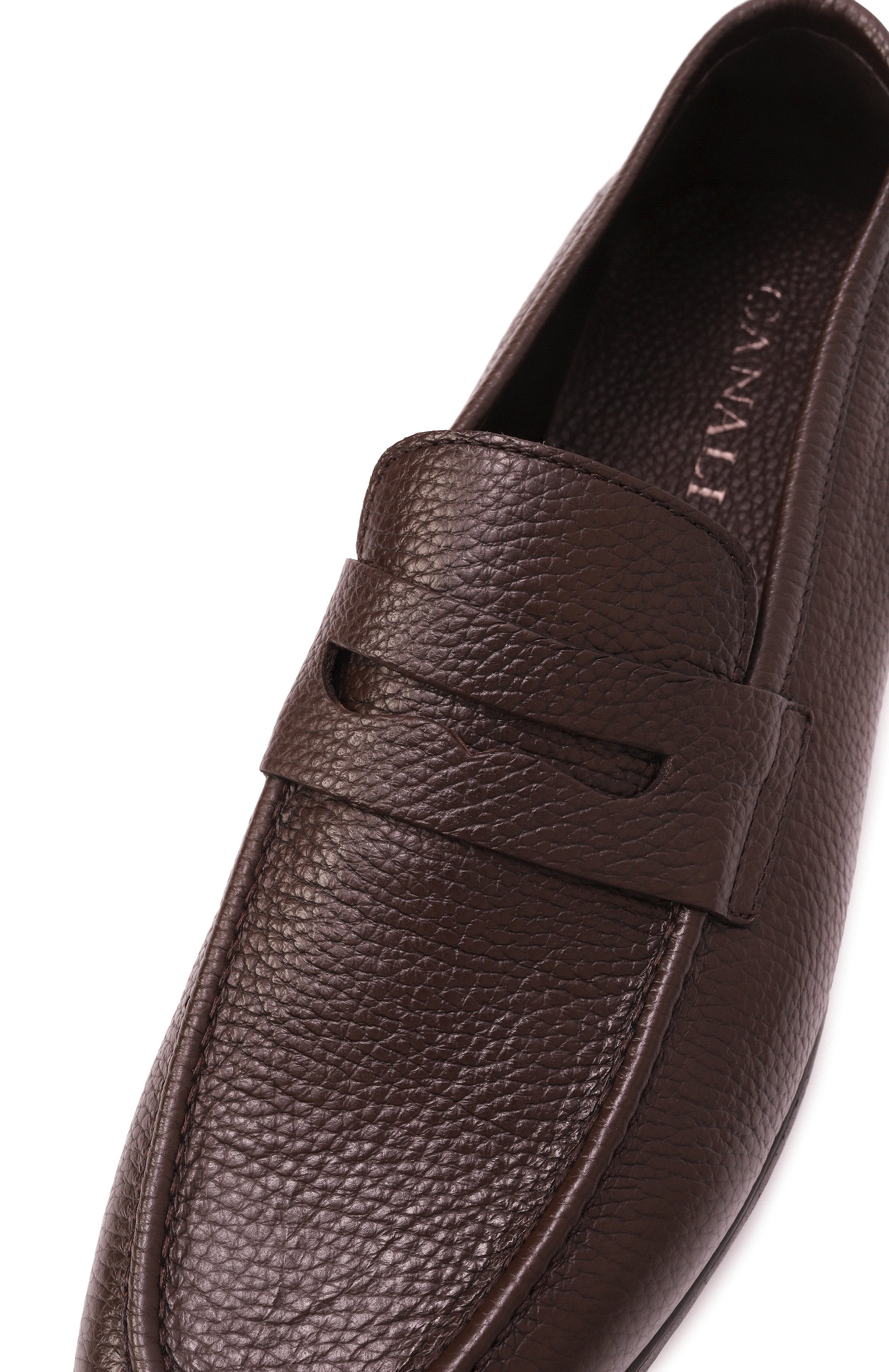 Кожаные пенни-лоферы CANALI, арт. 661210E/RA00775, фото 7