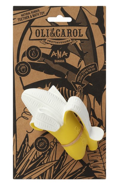 Игрушка-прорезыватель для зубов ana banana OLI&CAROL, арт. L-ANA BANANA-UNIT