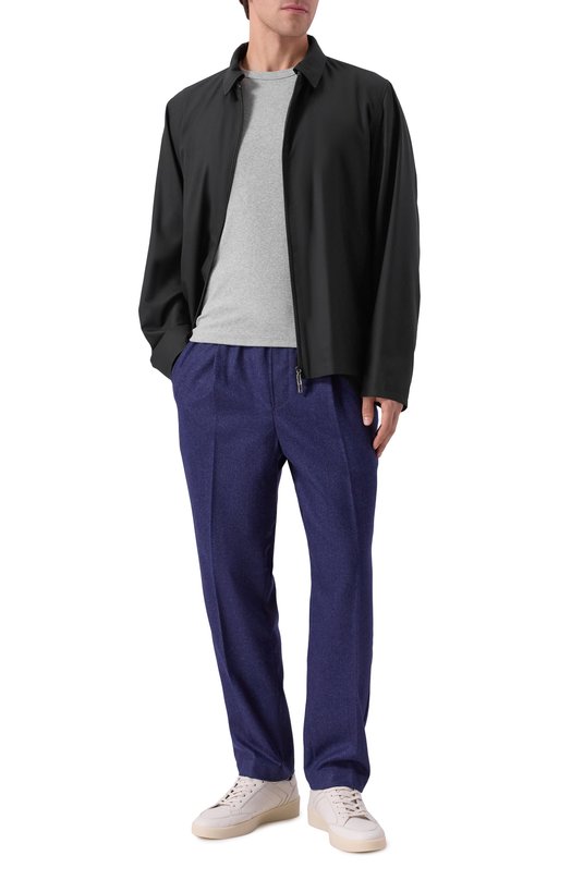 Хлопковая футболка Kiton UNWM008K0275H04 Серый  UNWM008K0275H04 Фото 2