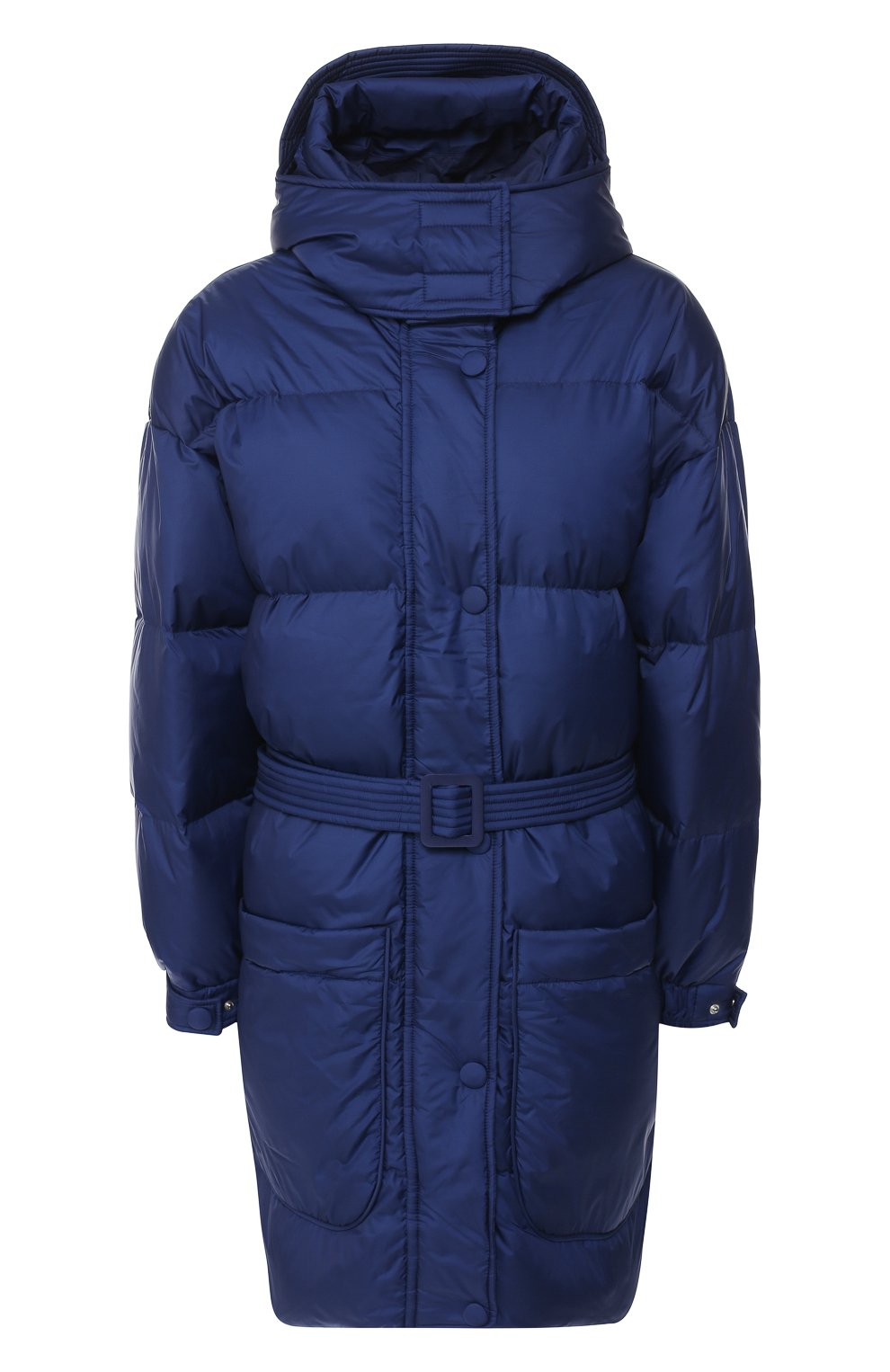 Однотонный стеганый пуховик с поясом и капюшоном IENKI IENKI, арт. KILLER J, фото 1