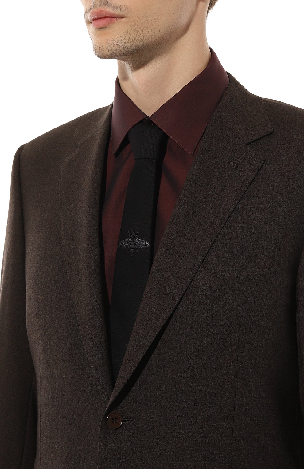 Галстук GUCCI черного цвета по цене 22320 руб., арт. 495321 4E572, фото 2 Галстук GUCCI, арт. 495321 4E572, фото 2