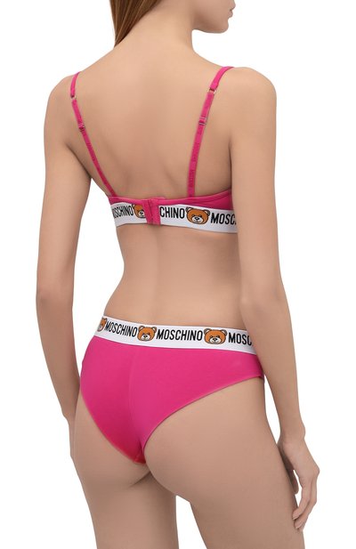 Комплект из двух трусов-слипов MOSCHINO фуксия цвета по цене 7995 руб., арт. A4711/9003, фото 3 Комплект из двух трусов-слипов MOSCHINO, арт. A4711/9003, фото 3