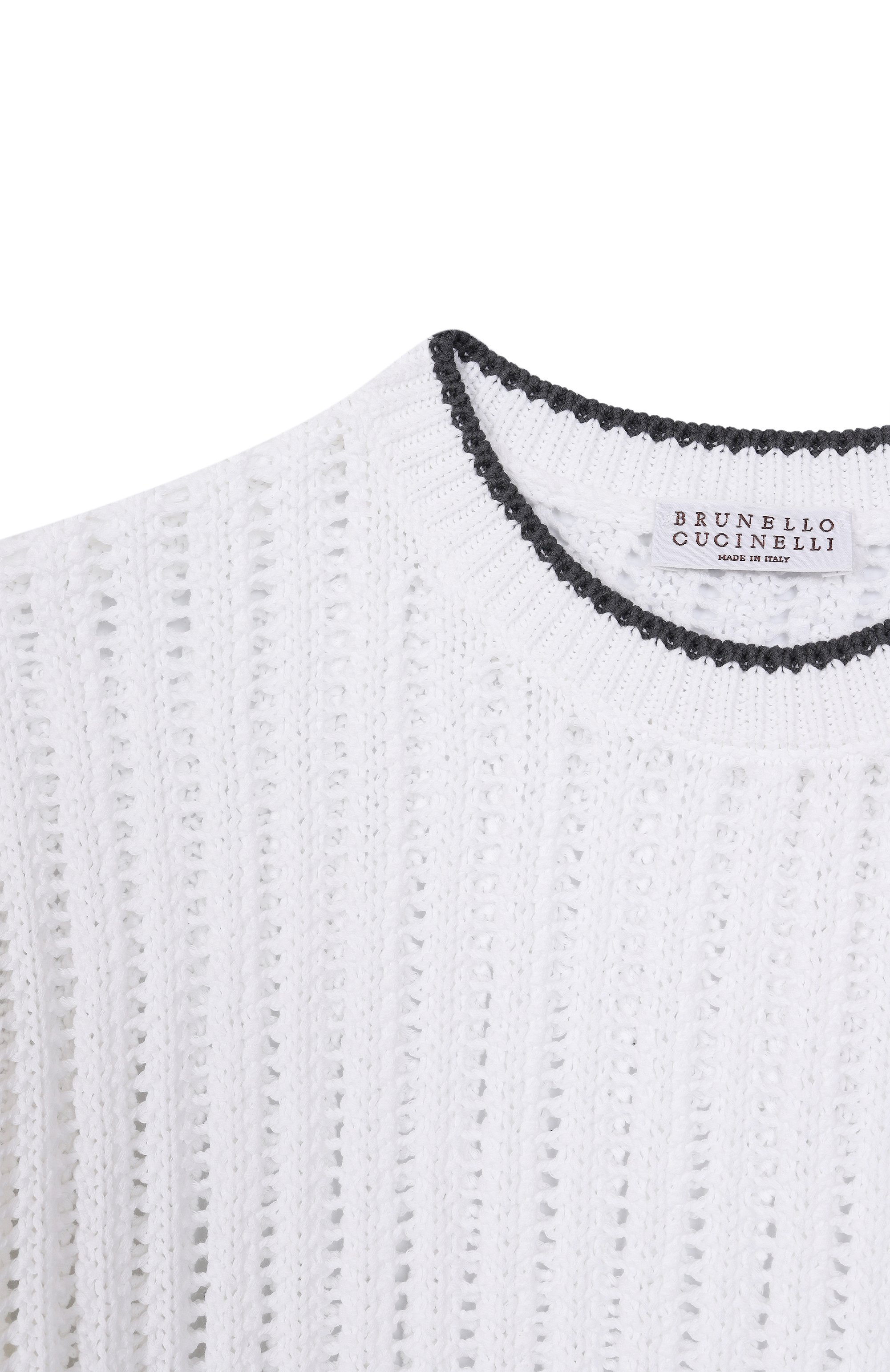 Хлопковый свитер BRUNELLO CUCINELLI, арт. BSBM52500C, фото 3