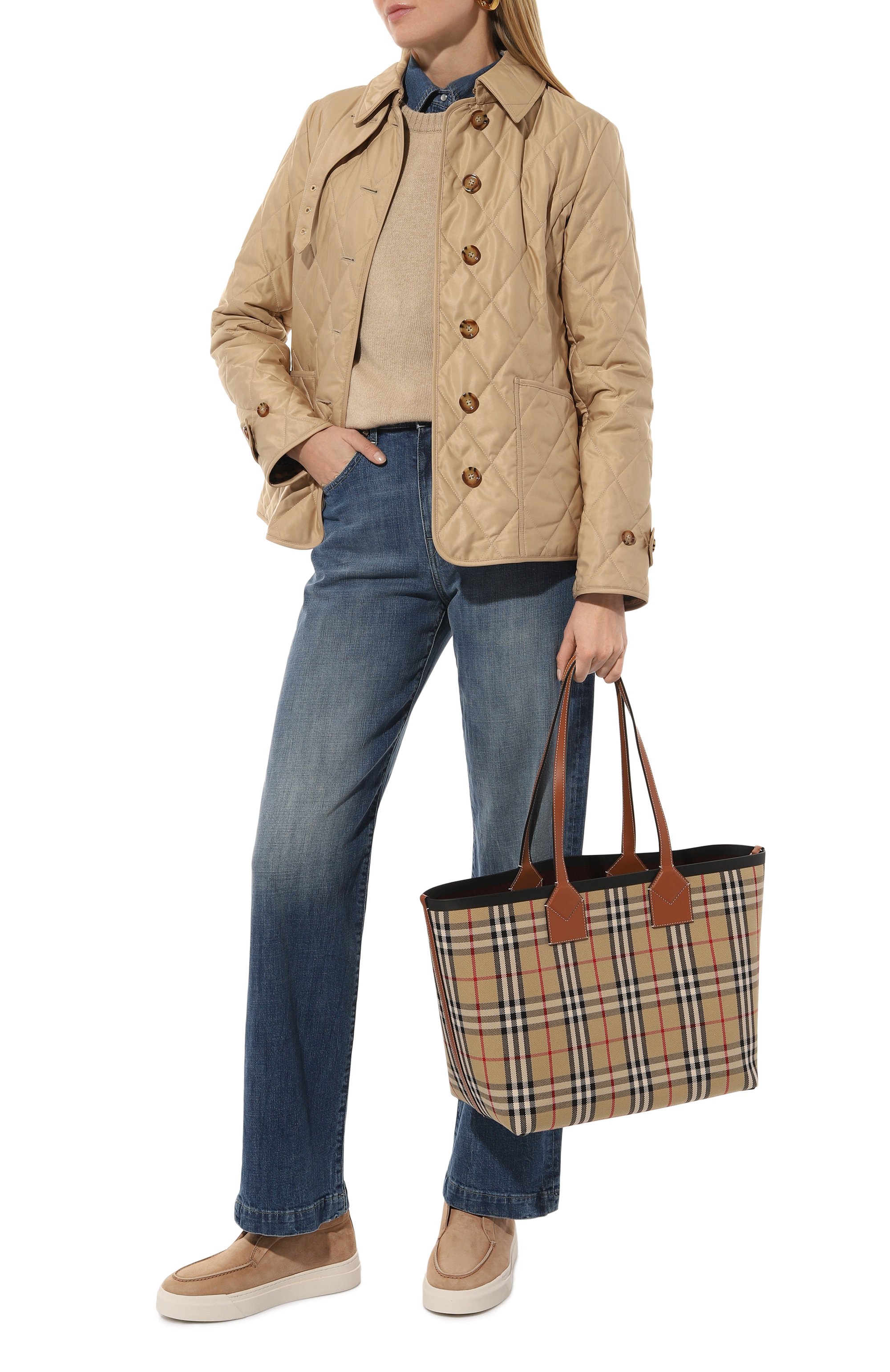 Сумка-тоут london medium BURBERRY, арт. 8066223, фото 7