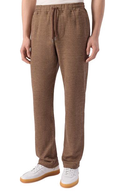 Брюки из хлопка и льна CAPOBIANCO, арт. 20M704.DH00., фото 3