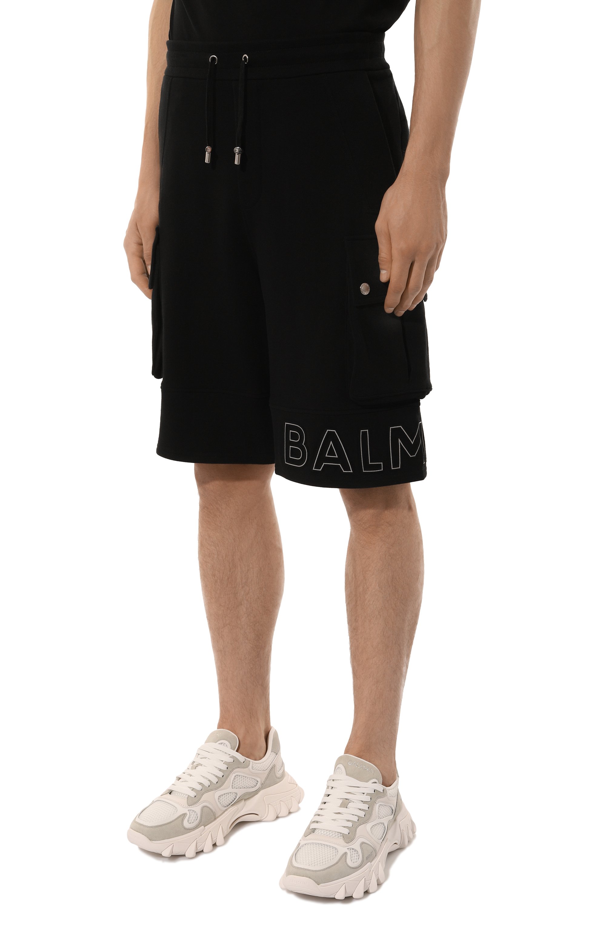 Хлопковые шорты BALMAIN, арт. BH10A130/BC22, фото 3