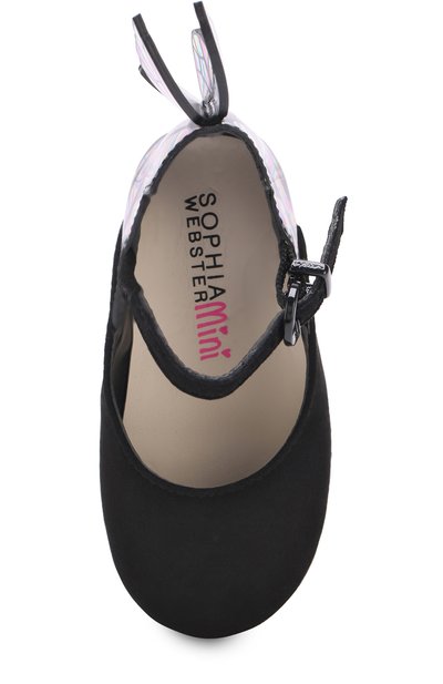 Замшевые туфли с аппликацией SOPHIA WEBSTER MINI, арт. MAW16015, фото 4