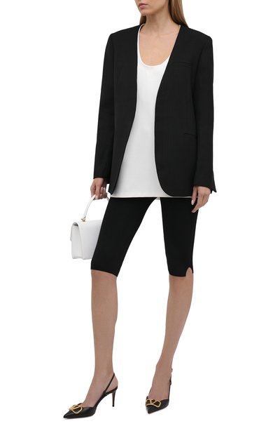 Шорты из вискозы TOTEME черного цвета по цене 27800 руб., арт. 212-259-755, фото 2 Шорты из вискозы TOTEME, арт. 212-259-755, фото 2