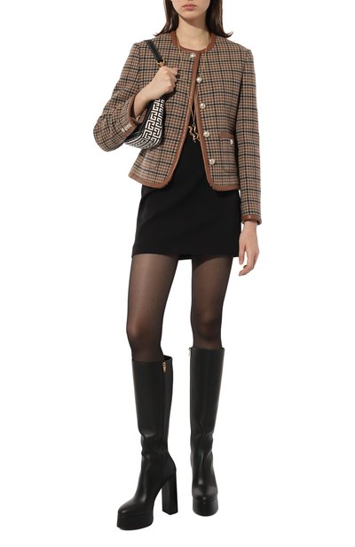 Кожаные сапоги brune BALMAIN черного цвета по цене 194000 руб., арт. BN1TA911LIRS, фото 2 Кожаные сапоги brune BALMAIN, арт. BN1TA911LIRS, фото 2