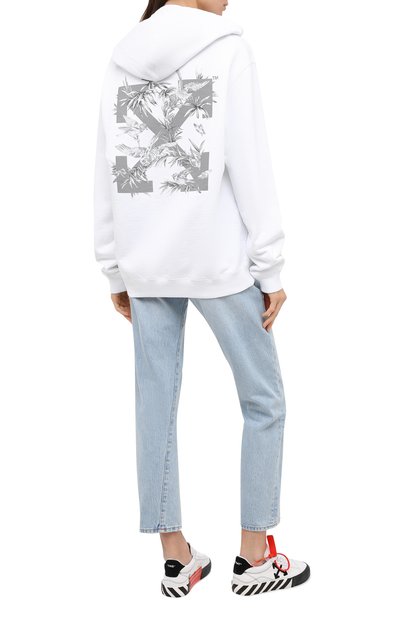 Хлопковое худи OFF-WHITE белого цвета по цене 58050 руб., арт. 0WBB035F20JER0050109, фото 2 Хлопковое худи OFF-WHITE, арт. 0WBB035F20JER0050109, фото 2