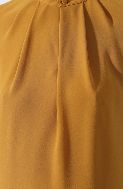 Платье с воротником-стойкой WINDSOR золотого цвета по цене 33450 руб., арт. 52 DE102H 10004367, фото 5 Платье с воротником-стойкой WINDSOR, арт. 52 DE102H 10004367, фото 5